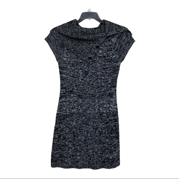 Calvin Klein Marled Cowl Neck Sweater Dress Sz XS - Picture 3 of 11